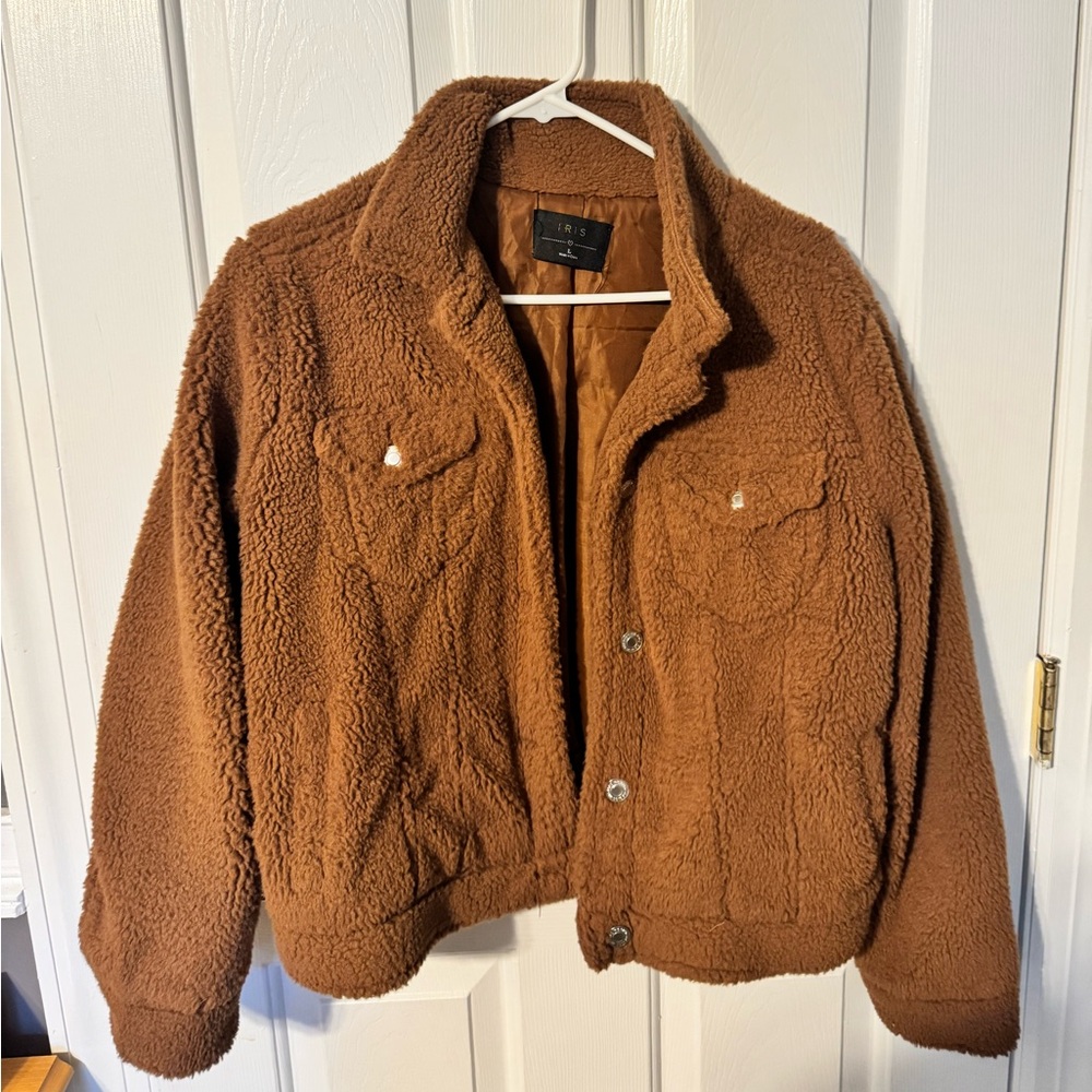 Iris Warm Tan Teddy Jacket